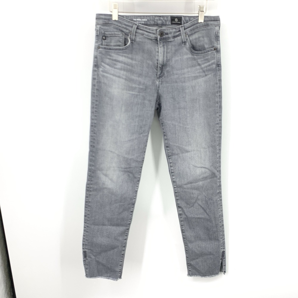 AG Adriano Goldschmied Women Size 31 Jeans Gray‎ Wash Skinny Ankle Pants Prima